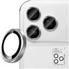 Liilaa Pellicola Fotocamera per iPhone 17 Pro/17 Pro Max Durezza 9H Anti-graffio Vetro Temperato Copri Anello Individuale in Metallo Protezione Fotocamera Lente - argento