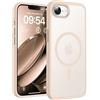 TOCOL Cover Magnetica per iPhone 17e 6,1 Pollici, Compatibile con MagSafe, Antigraffio, Antimpronta, Custodia Antiurto Traslucida Opaca, Titanio Sabbia