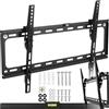 tectake® Supporto Universale TV da Parete, per Monitor, 32-100″ (81-254cm), Inclinabile, VESA max. 600 x 400, carico max. 70 kg, Distanza Parete 2,5 cm, per Schermi piatti di 32-55 pollici o 81-254 cm