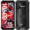OUKITEL WP23S Rugged Smartphone 10600mAh, 6,52" HD+ Cellulare Antiurto | Android 15 Telefono Indistruttibile 16GB+64GB/1TB, Fotocamera 13MP, Impermeabile IP68/IP69K, 4G Dual SIM/OTG/NFC/Face ID/GPS