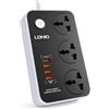 MANTO Multipresa Universale 3 Prese + 4 USB (USB-C PD 20 W, 3 × USB-A QC 18 W) | Protezione Sovratensioni 900 J, Cavo Rame 2 m | Ciabatta Elettrica Sicura per Casa, Ufficio, Viaggio, 2500 W 10 A...y