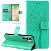 Dcjlbo Cover per Samsung Galaxy A56 5G Custodia Antiurto-Verde | Portafoglio con Pellicola Vetro Temperato Porta Carte Disegni Supporto,Leggera a Libro Pelle Flip,Antiscivolo Libretto Case
