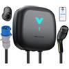 VDLPOWEREU Wallbox 7,4 kW Tipo 2 con App, Colonnina Ricarica Auto Elettrica 6-32A 230V, 6m Wallbox Monofase con RCD Tipo A, IP67, Carichino Auto Elettrica per WiFi e Bluetooth, per EV/PHEV