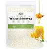 BOYUJK Cera D'api Bianca 200G/906G/2,3KG/4,5KG, Cera D'api per Candele, Pellet di Cera D'api per Prodotti Cosmetici di qualità Ecologica, Cera D'api Biologica per Il Corpo, Cura della Pelle（200G）