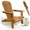 Juskys® Korfu lettino relax balcone terrazza resistente intemperie design compatto 1 pezzo