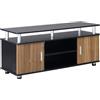 HOMCOM Mobile Porta TV Fino a 50'' con Armadietti e Ripiani 120x40x52.2cm | Mobiletto per Salotto e Soggiorno, in Legno e Alluminio