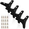 SJUNJIE 4 Piedini per Mobili Nero Gambe Mobili Piedini Mobili Triangolare | Piedini Letto Contenitore Supporto Mobile 10cm per Tavolini da Salotto Armadi Divani Comodini TV Poltrone