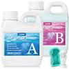 WYCOON Gomma siliconica liquida per stampi - 15 Shore A, Non tossica a Cura Rapida (1:1), per la Realizzazione di stampi per Resina epossidica, Candele, Gesso e Fai da Te (Verde Giada, 1.1 kg)