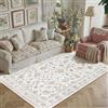 PureCozy Tappeto Salotto 160x230cm Grigio Grandi Tappeti Antiscivolo | Lavabile in Lavatrice Moderno Floreale Tappeti Pelo Corto Rug, Sala, Soggiorno, Ufficio, Carpet