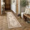 PureCozy Tappeto Corridoio 60x240cm Marrone Pelo Corto | Antiscivolo, Lavabile, Vintage, Camera da Letto, Office, Lungo, Carpet, Passatoia, Corridoio, Morbido