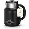 Taylor Swoden Bollitore Elettrico Retro 1.7L Acciaio Inox Senza BPA Nero | 2200W silenzioso, 5 livelli di temperatura, funzione mantenimento, doppia parete antiscottatura, ideale per tè e caffè(Asher)