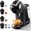 KOTLIE Macchina da caffè a capsule, per Nespresso, per Dolce Gusto, capsule A Modo Mio, caffè in polvere (44 mm) e caffè macinato, con volume e temperatura dell'acqua regolabili (EM-308B)