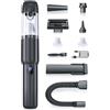 SANEWE Aspirapolvere Auto Portatile, 20kPa Aspirabriciole Senza Fili Potente | 4 in 1 Mini Aspirapolvere con Motore Brushless, Luce LED e Soffiatore, Ricarica USB-C per Auto, Divano, PC, Casa e Ufficio