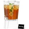 Lifewit 8L Grande Dispenser Bevande con Rubinetto, Dispenser Acqua con Filtro e Cartelli Cancellabili, Distributore Bevande in Plastica per Cocktail, Succhi, Limonata, 30 x 38 cm, Set di 1