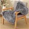 ORINOVA Tappeto Peloso Grau 60x90 cm Scendiletto Rug Morbido Tappeti Camera da Letto Lavabile in Lavatrice Moderno Salotto
