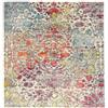 RugVista Kaleidoscope Tappeto, 200 x 200 cm, Multi | Quadrata, Pelo medio, Lavabile solo a secco, Oeko-Tex 100, Soggiorno, Sala da pranzo, Camera da letto, Cucina