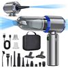 Qeensun Aspirapolvere Potente 18000PA, Aspirapolvere Auto 3 in 1 Senza Fili, Aspiratrice e Soffiatrice Brushless 3 Veloce