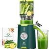 LINKChef Pulizia Veloce Estrattore Automatico, 115mm Senza Preparazione Estrattore di Frutta e Verdura Intera, LINKchef Estrattore di Succo, Facile da Pulire, 1.2L 200w Più Verde