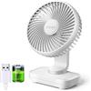 OCOOPA Ventilatore da Tavolo USB con Batteria di 4000mAh Ricaricabile, Mini Ventilatore da Tavolo Portatile di 12cm a 4 Velocità, Silenzioso e con un Potente Flusso d'Aria, Indicatore della Batteria