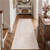 HUGEAR Tappeto Corridoio 60x180cm Rosa Lungo | Lavabile in Lavatrice,Pelo Corto,Antiscivolo,Cucina,Camera da Letto,Scendiletto,Cameretta,Ufficio,Vintage