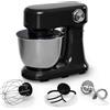 Klarstein Bella Evo Robot da Cucina 1500W - 5L Acciaio Inox, 12 Velocità, Planetaria, Pulse, Gancio Impasto & Frusta, Paraspruzzi - Robot da Cucina Multifunzione, Nero