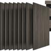 tectake® Set di 8 Pannelli Acustici Effetto Legno, 120 x 60 x 1,1 cm, Pannelli Fonoassorbenti Decorativi per Pareti, Set x8 Pannello Fonoassorbente Soffitto, 8 pz Pannello Murale - Rovere Grigio