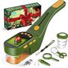 OAEBLLE Microscopio Cattura Insetti, Schermo 2,4", Giocattolo Bambini | Cattura Insetti con Zoom 500x, Batteria da 1000 mAh, 8 Luci LED e Fotocamera, Giocattolo STEM per Bambini da 3 a 12 Anni
