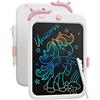 Kikapabi Lavagna LCD giocattolo unicorno per bambini, 10 pollici, blocco da disegno con funzione di blocco, portatile, regalo educativo per bambini da 3, 4, 5, 6, 7 anni (Bianco)