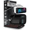 Orzly Custodia per Nintendo Switch 2, custodia protettiva da viaggio con pad per lo schermo, schede di gioco e slot MicroSD con tasche per gli accessori della console