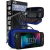 Orzly Custodia per Nintendo Switch 2, custodia protettiva da viaggio con pad per lo schermo, schede di gioco e slot MicroSD con tasche per gli accessori della console