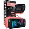 Orzly Custodia per Nintendo Switch 2, custodia protettiva da viaggio con pad per lo schermo, schede di gioco e slot MicroSD con tasche per gli accessori della console