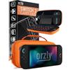 Orzly Custodia per Nintendo Switch 2, custodia protettiva da viaggio con pad per lo schermo, schede di gioco e slot MicroSD con tasche per gli accessori della console