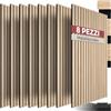 tectake® Set di 8 Pannelli Acustici Effetto Legno, 120 x 60 x 1,1 cm, Pannelli Fonoassorbenti Decorativi per Pareti, Set x8 Pannello Fonoassorbente Soffitto, 8 pz Pannello Murale - Rovere Chiaro