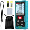 Kiprim Metro Laser Professionale 70M Misuratore Distanza LCD 2 Bolle Orizzontali | KIPRIM Laser Portatile Retroilluminazione LCD 2 Bolle D'Aria Funzione Muto Misura Distanza Area Volume 4 Pitagoriche -LD100E