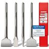 SCHWABENBACH® Set Scalpelli SDS Max 280mm - 4 Pezzi: 25+50mm x2 + Punta | Estremamente Robusti - Ideali per Calcestruzzo, Muratura e Piastrelle