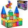 Desire Deluxe Set tessere magnetiche - Gioco Educativo per bambini e bambine - Età 3 4 5 6 7 anni - Impara con le costruzioni - 47 pz
