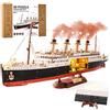 Rolife Puzzle 3D in Legno Modello di Nave Titanic - Kit di Costruzione a Incastro da 433 Pezzi, Decorazione per la Casa da Collezione, Artigiani e Appassionati di Storia