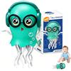 HUIZHOU Polpo Danzante Interattivo 3D con Musica e Luci LED Colorate, Movimento Intelligente, Giocattolo Educativo per Bambini 3+ Anni, Natale e Compleanno (Verde)