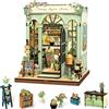 Cutefun Book Nook Kit - DIY Case delle bambole miniatura per adulti, puzzle 3D in legno con LED, Il miglior regalo per una donna (fiorista Champs-élysées)