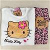 Sanrio Pigiama Sanrio Hello Kitty Donki Limited Leopard Print Boa set L raro