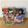 BANPRESTO Set di 2 figure stile estivo Nico Robin Nami glitter e glamours un pezzo nuove