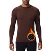 HUGE SPORTS Maglia Termica Uomo Manica Lunga Fodera in Pile Intimo da Sci | Maglia Intima Termica da Sci Caldo Canottiera Maglia Tecnica Base Layer per Sport, Fitness, Calcio, Ciclismo, Jogging