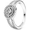 PANDORA Timeless - Anello doppio punto luce scintillante, in argento sterling, con pietre di zirconia cubica incolori