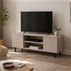 Dmora Mobile Porta TV Zamosc, Credenza da Soggiorno, Armadio Basso per TV, Base Parete attrezzata, 48x155 h40 cm, Beige