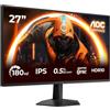AOC 27G50F Monitor 27 Pulgadas 180Hz, Panel IPS, 4ms GtG, HDR10, Adaptive Sync, G-Sync Comptible (1920x1080 HDMI 1x 2.0 DP 1x 1.4) Negro