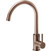 Newform - Real miscelatore lavello bocca tonda girevole [PVD brushed copper bronze] - 63421.59.067