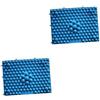 PartyKindom 2pezzi Tappetino Massaggiante Per Piedi Tpe Blu Piastra Per Massaggio Riflessologico Stimolazione Circolazione e Rilascio Tensione Comodo e Portatile Per Ufficio e Anziani
