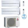 Mitsubishi Climatizzatore Condizionatore Mitsubishi Kirigamine Style Wifi R32 Bianco Perla Dual Split Inverter 9000 + 9000 BTU con U.E. MXZ-2F42VF Classe A+++/A++