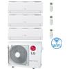 Lg Climatizzatore Condizionatore LG Dualcool Libero Smart R32 Wifi Trial Split Dual Inverter 7000 + 7000 + 12000 BTU con U.E. MU3R19 Classe A+++/A++ NOVITÀ 2026