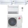Mitsubishi Climatizzatore Condizionatore Mitsubishi Kirigamine Style Wifi + Console R32 Bianco Perla Trial Split Inverter 9000 + 9000 + 9000 BTU con U.E. MXZ-3F54VF NOVITÁ Classe A+++/A++